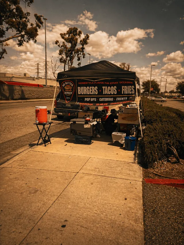 Night market food stalls in Lakewood
