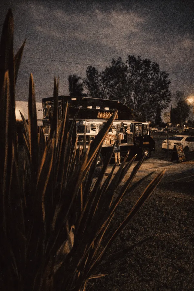 Food trucks at a Los Angeles night market